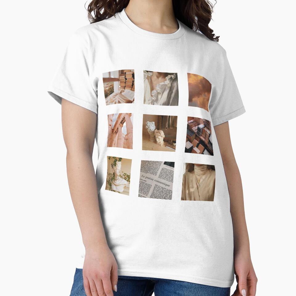 a peaceful day at the museum -a dark academia moodboard by ninacollages T-Shirts, Hoodie, Sweatshirt (Image 2)