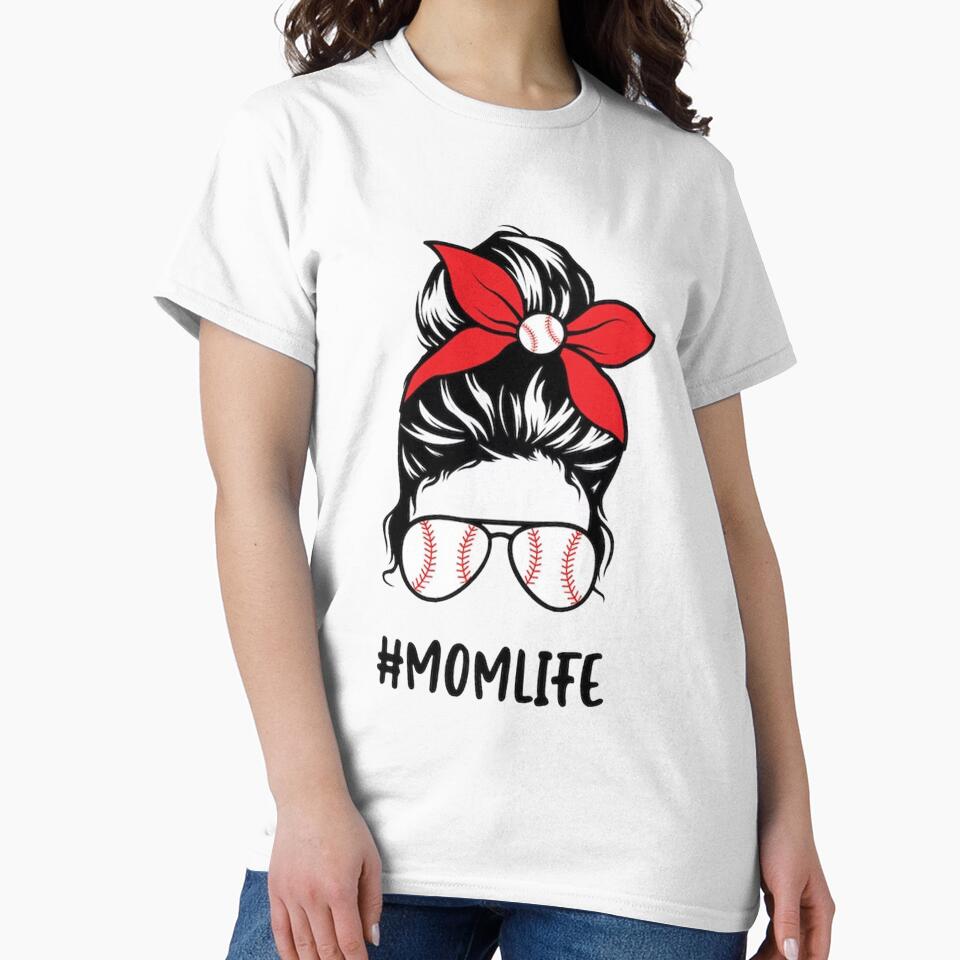Mom Life - Baseball - Best Life Mom Life Custom Graphic by Middle8 T-Shirts, Hoodie, Sweatshirt | BlankRebels.com (Image 2)