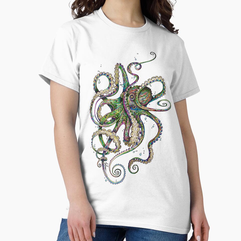 Octopsychedelia by taojb T-Shirts, Hoodie, Sweatshirt | BlankRebels.com (Image 2)