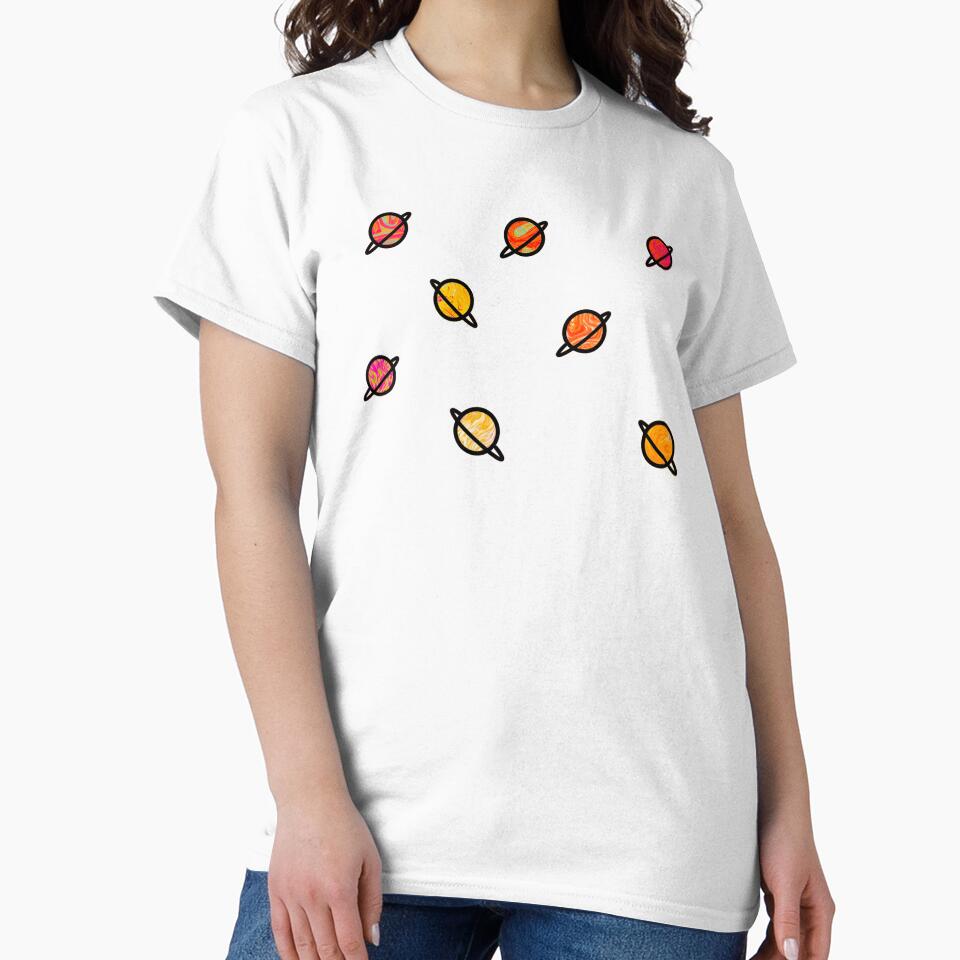 Warm color Planet stickers! by ArtDubs T-Shirts, Hoodie, Sweatshirt | BlankRebels.com (Image 2)