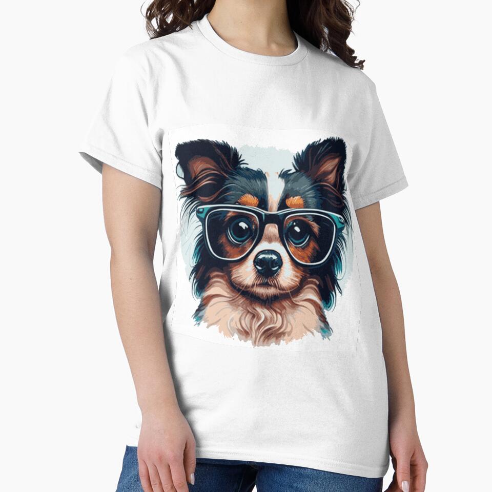Funny dog with glasses funny cute decorative dog for dog lovers by RSDESIGNSteam T-Shirts, Hoodie, Sweatshirt (Image 2)