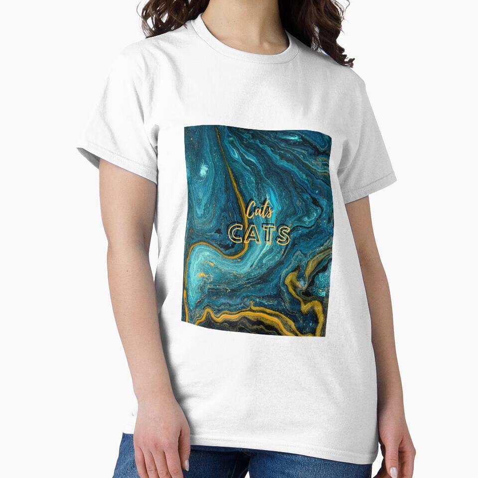 Marble Cat Design by Cat-Shirt-Magic Hoodie, Sweatshirt | BlankRebels.com (Image 2)
