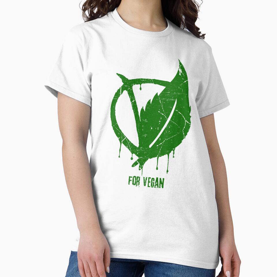 V For Vegan (White) by EddieBalevo T-Shirts, Hoodie, Sweatshirt | BlankRebels.com (Image 2)