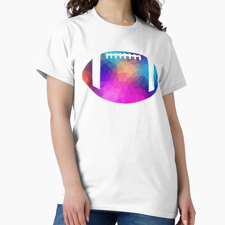 American Football Colorful Art Funny Sports Gift by Shariss T-Shirts, Hoodie, Sweatshirt | BlankRebels.com (Image 2)