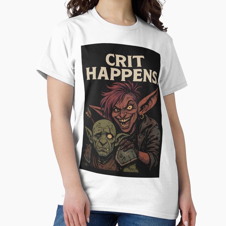 Crit Happens. by Dragon Space T-Shirts, Hoodie, Sweatshirt | BlankRebels.com (Image 2)