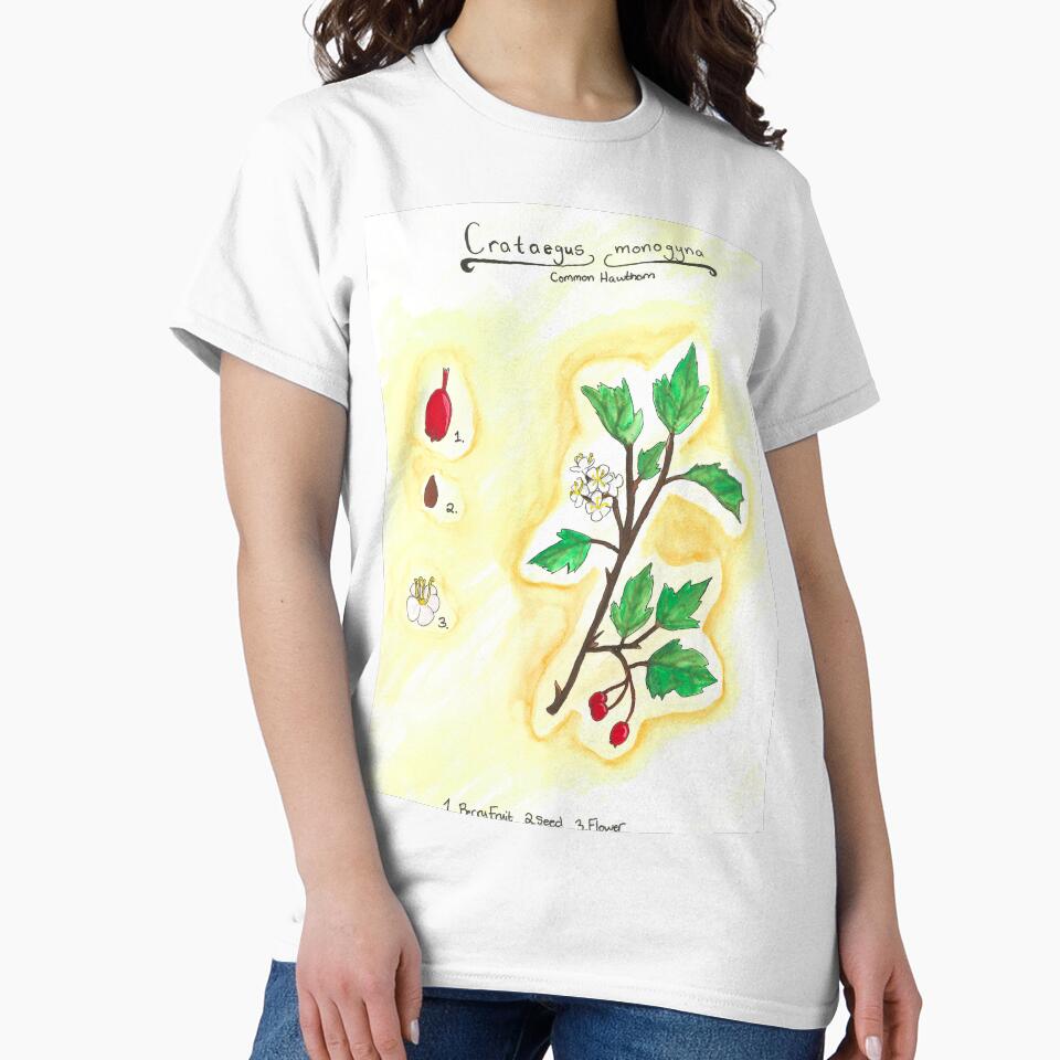 Crataegus monogyna (Common Hawthorn) by fhandsmcmike T-Shirts, Hoodie, Sweatshirt | BlankRebels.com (Image 2)