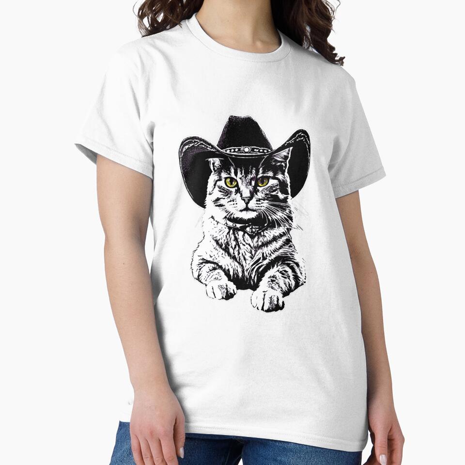 Ralph the Cowboy Cat by EverythingisPurrfect T-Shirts, Hoodie, Sweatshirt | BlankRebels.com (Image 2)