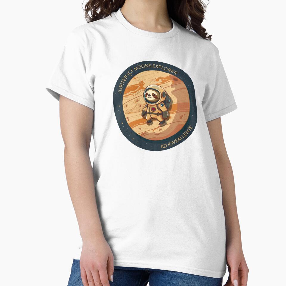 ESA JUICE Mission Sloth - Jupiter Icy Moons Explorer by tanyaofmars T-Shirts, Hoodie, Sweatshirt | BlankRebels.com (Image 2)