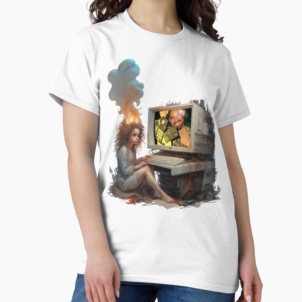 Retro (Donny) Overload with cga mode 04h graphics by Donny-K T-Shirts, Hoodie, Sweatshirt | BlankRebels.com (Image 2)