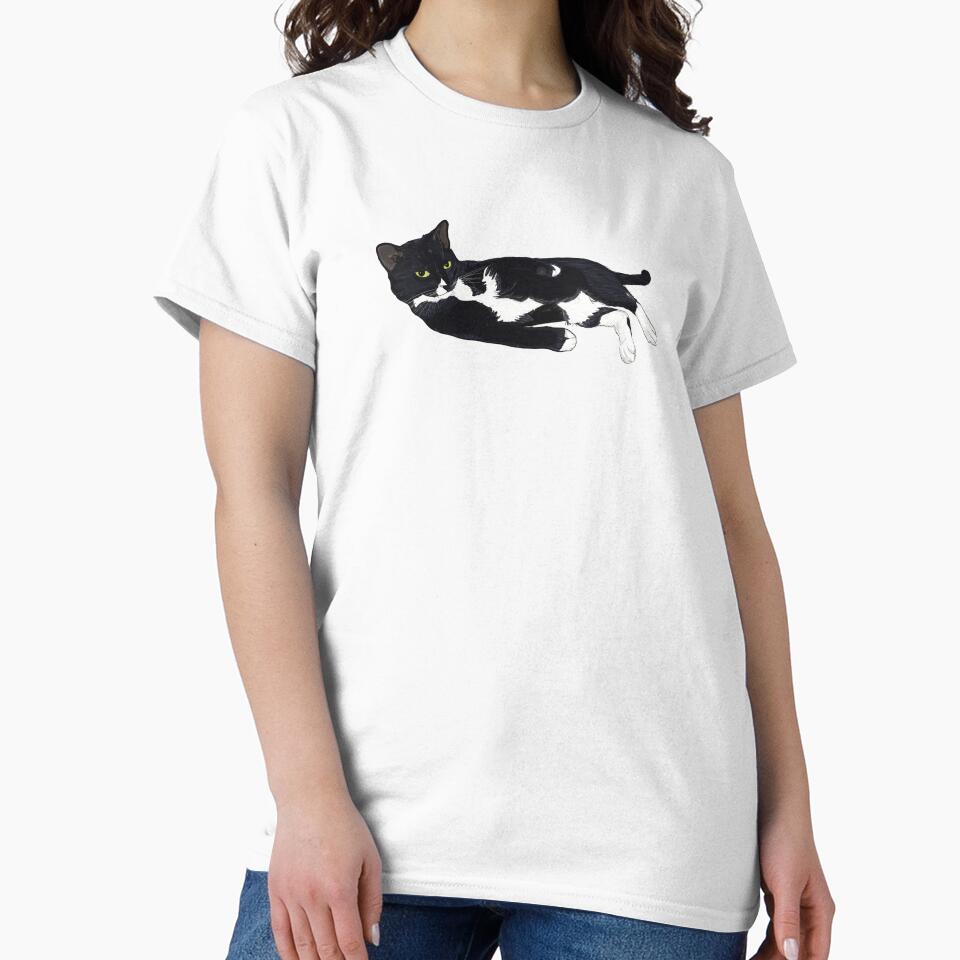 Tuxedo Cat Lounging T-Shirts, Hoodie, Sweatshirt