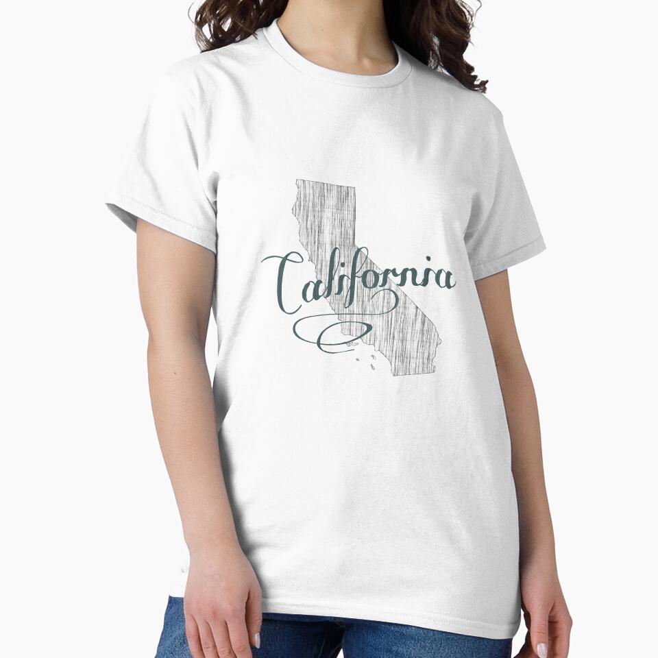 California State Typography by surgedesigns T-Shirts, Hoodie, Sweatshirt | BlankRebels.com (Image 2)