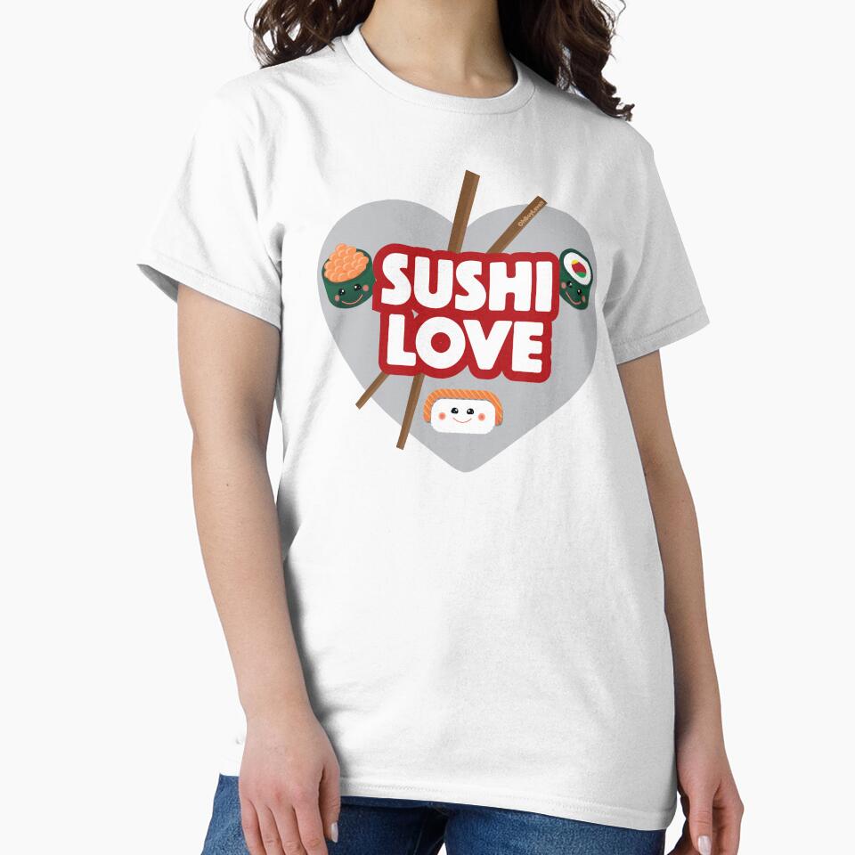 Sushi Design | Sushi Love by OhBoyLoveIt T-Shirts, Hoodie, Sweatshirt | BlankRebels.com (Image 2)