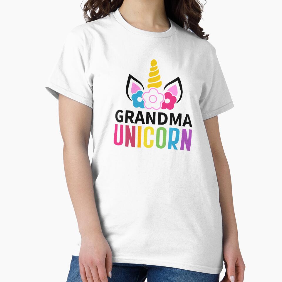 Grandma Unicorn by HiGifts T-Shirts, Hoodie, Sweatshirt | BlankRebels.com (Image 2)