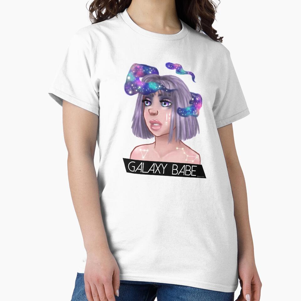 Galaxy Babe Aesthetic - black bar by Daxani T-Shirts, Hoodie, Sweatshirt | BlankRebels.com (Image 2)