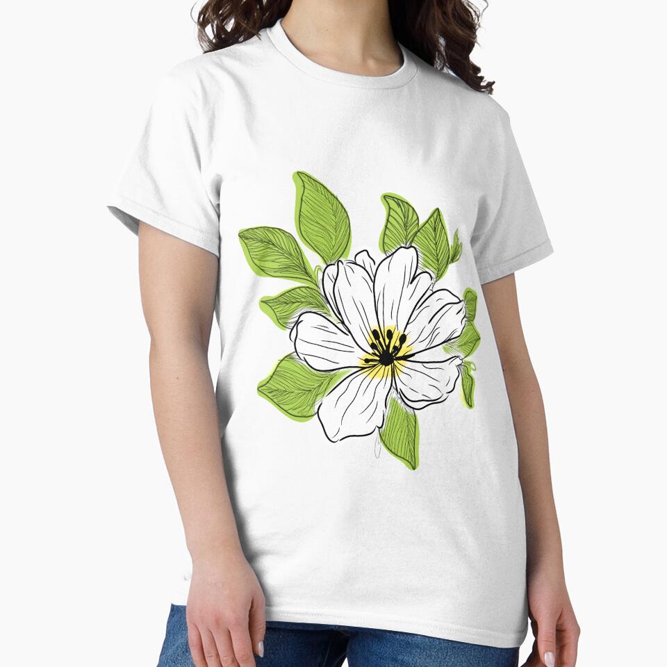 White flower by 1111Miracle T-Shirts, Hoodie, Sweatshirt | BlankRebels.com (Image 2)