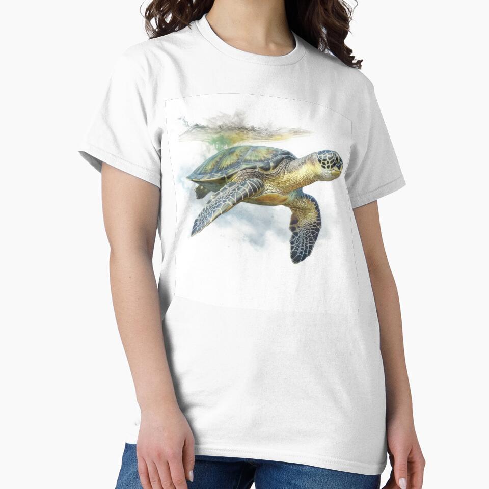 Hawksbill Turtle by Okinawa by Design T-Shirts, Hoodie, Sweatshirt | BlankRebels.com (Image 2)