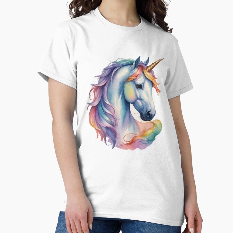 Magical Unicorn Clipart - Whimsical Fantasy-Inspired Design by Seasonwind T-Shirts, Hoodie, Sweatshirt (Image 2)
