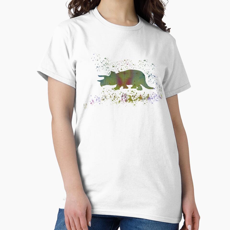 Triceratops / Dinosaur Artwork by BittenByErmines T-Shirts, Hoodie, Sweatshirt | BlankRebels.com (Image 2)