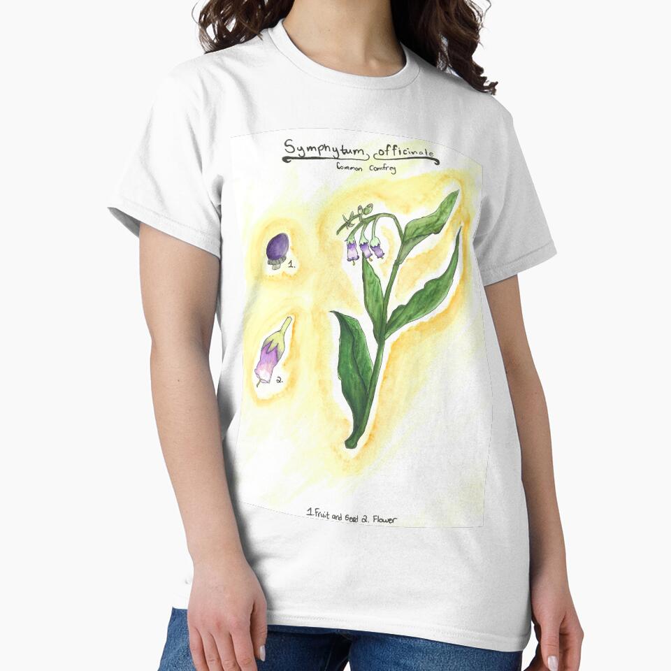 Symphytum officinale (Common Comfrey) by fhandsmcmike T-Shirts, Hoodie, Sweatshirt | BlankRebels.com (Image 2)