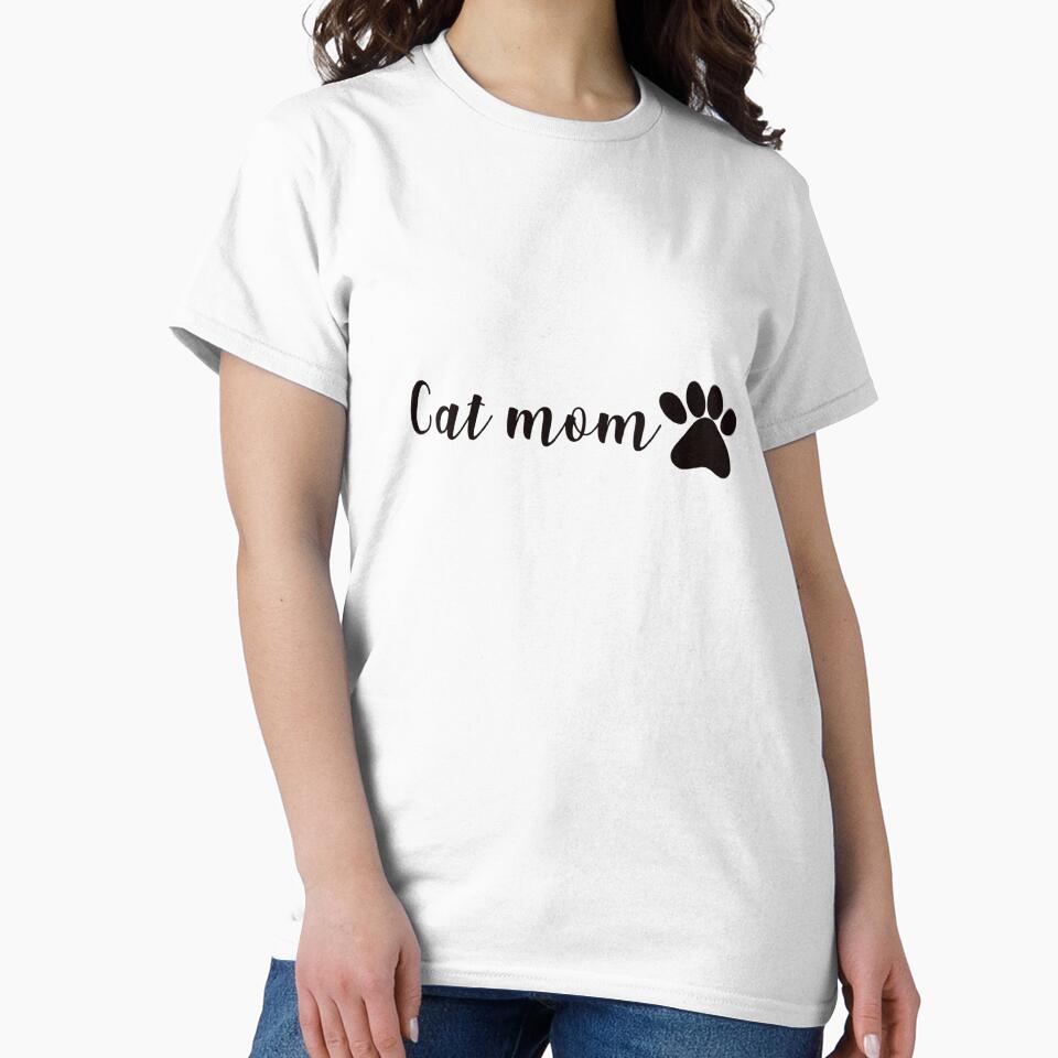 Cat mom, modern, cute, animal lover, modern, aesthetic, trendy, by Designed By Joey T-Shirts, Hoodie, Sweatshirt (Image 2)