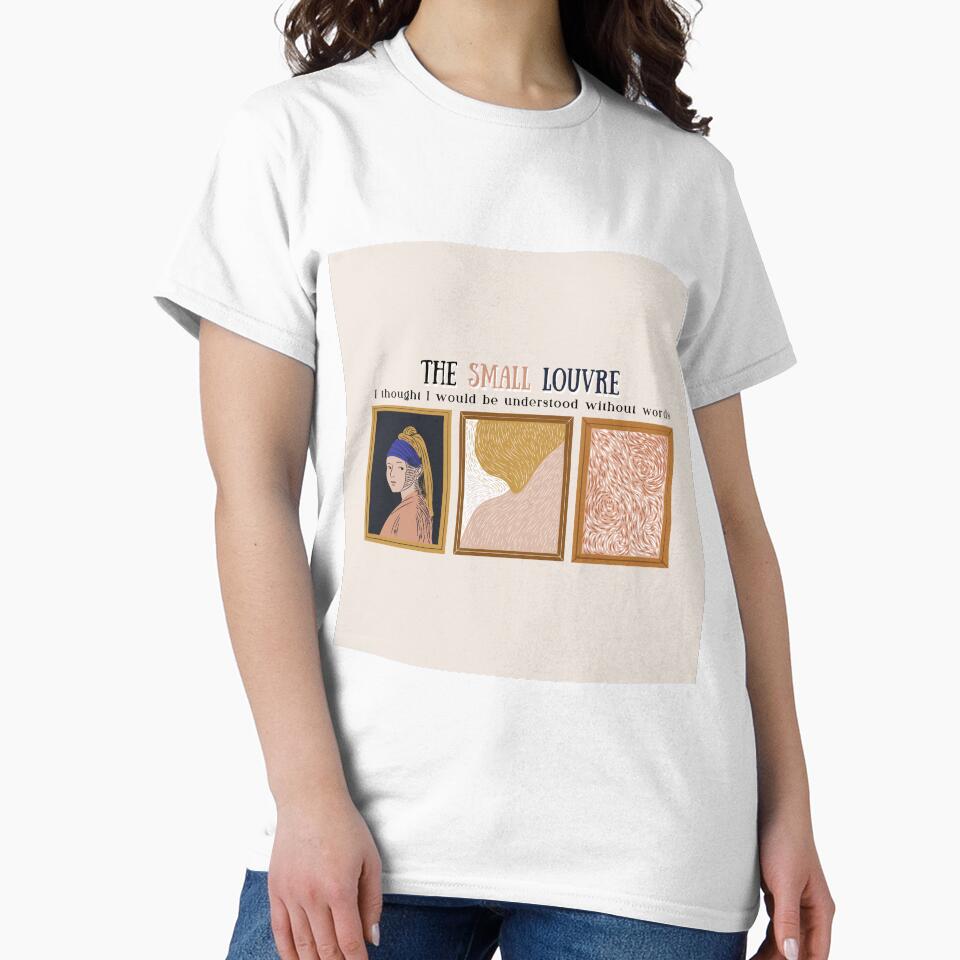 The small Louvre - 3 paintings - Light background by Athenasgirl T-Shirts, Hoodie, Sweatshirt | BlankRebels.com (Image 2)