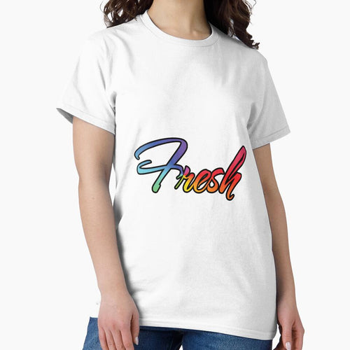 "Fresh" Rainbow art word design by onjcdesign T-Shirts, Hoodie, Sweatshirt | BlankRebels.com (Image 2)