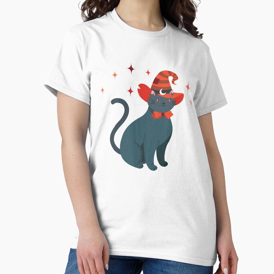 Black cat halloween by zarinestore T-Shirts, Hoodie, Sweatshirt | BlankRebels.com (Image 2)
