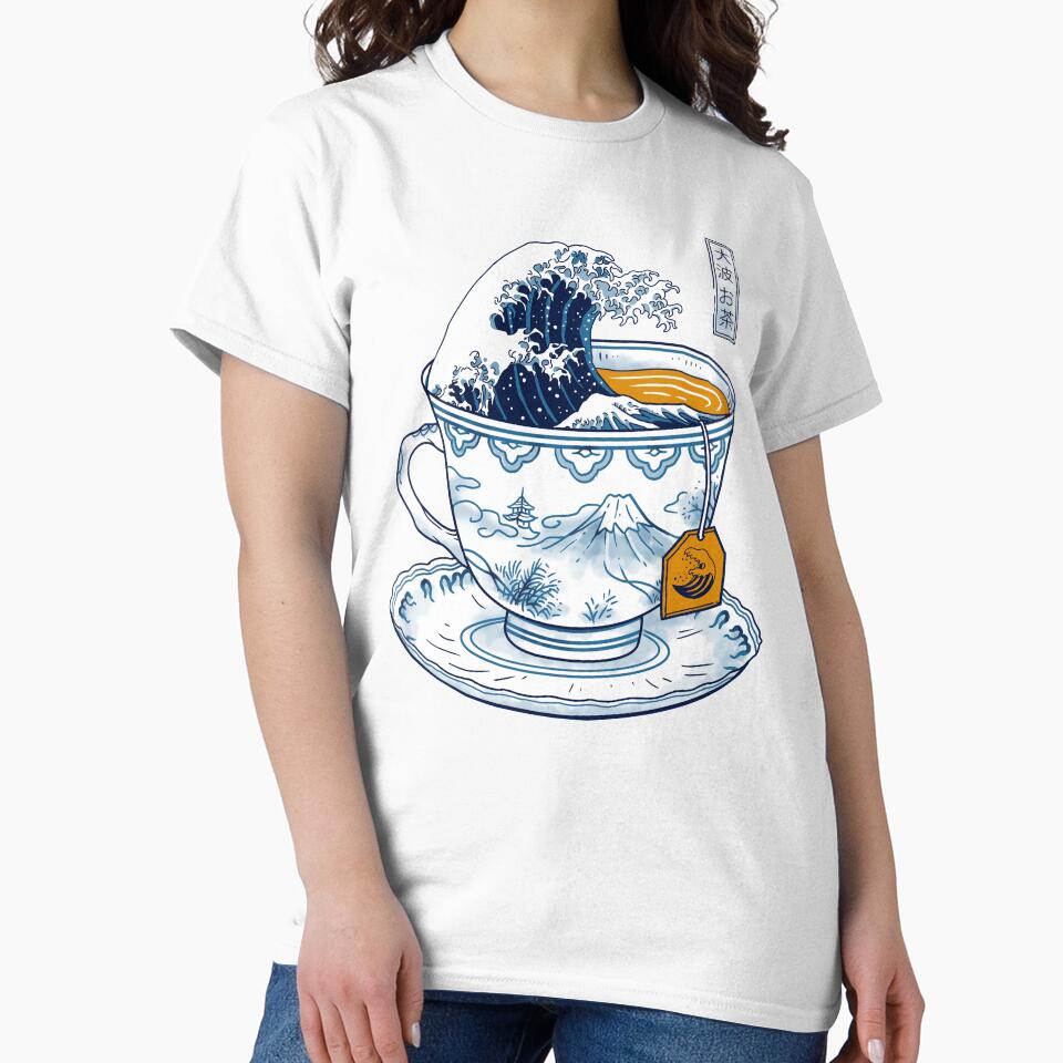 Great Kanagawa Tea T-Shirts, Hoodie, Sweatshirt