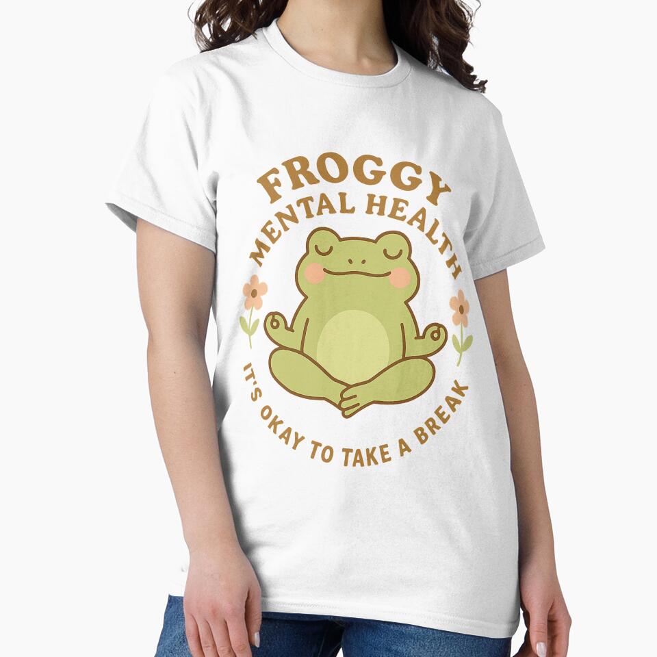 Froggy Mental Health Club by Whimsy Critter Club T-Shirts, Hoodie, Sweatshirt | BlankRebels.com (Image 2)