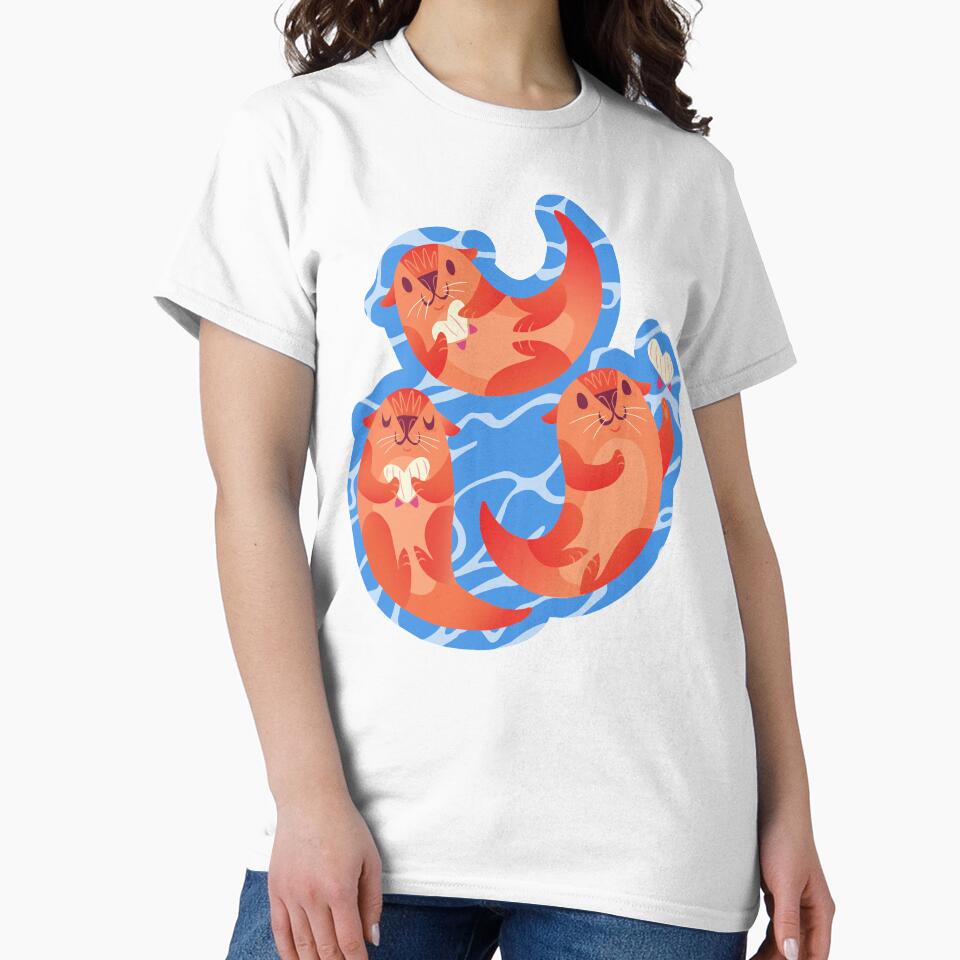 Otters Playing #2 by LeCouleur T-Shirts, Hoodie, Sweatshirt | BlankRebels.com (Image 2)