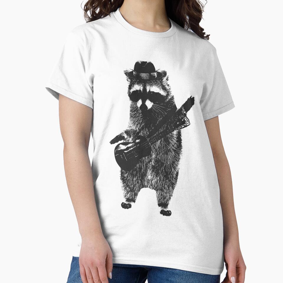Raccoon wielding ukulele by autoboxdesign T-Shirts, Hoodie, Sweatshirt | BlankRebels.com (Image 2)