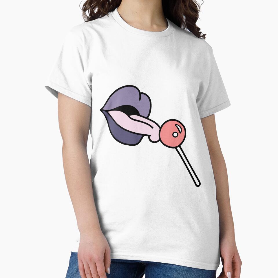 Lips and a Lollipop by artofmelimel T-Shirts, Hoodie, Sweatshirt | BlankRebels.com (Image 2)