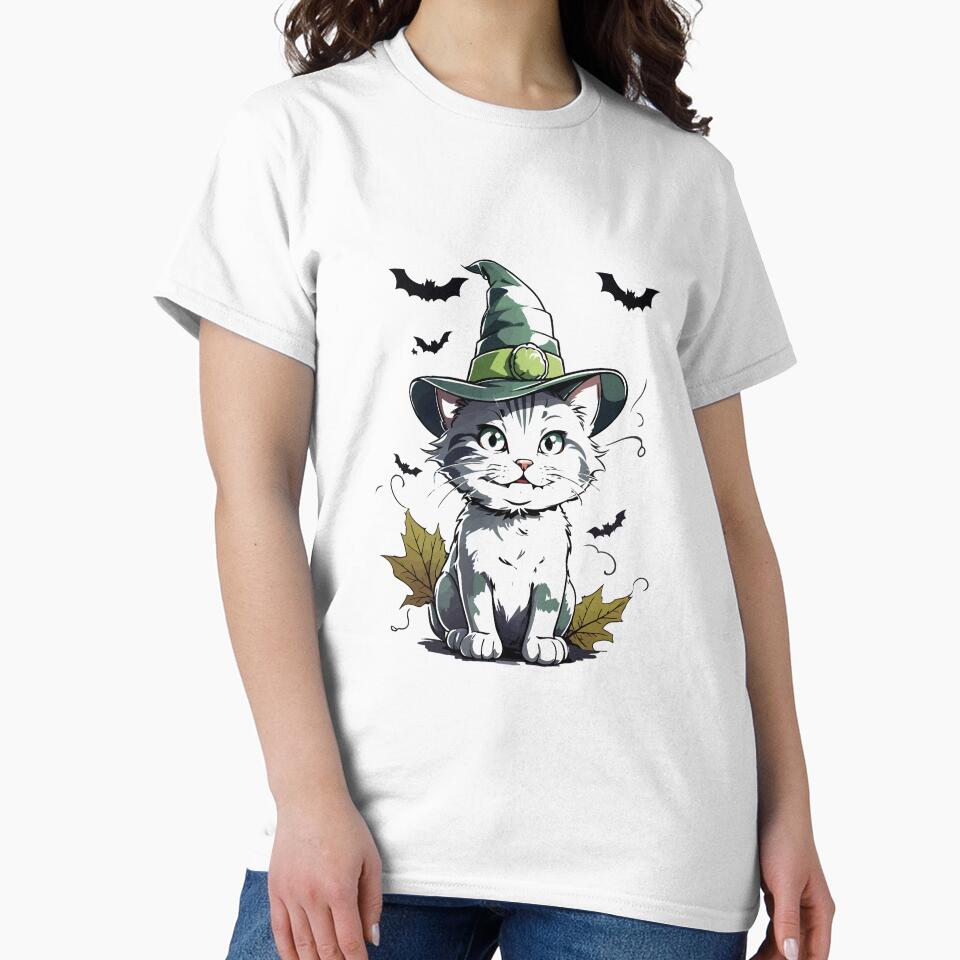 Halloween Cat by FOR U & HER T-Shirts, Hoodie, Sweatshirt | BlankRebels.com (Image 2)