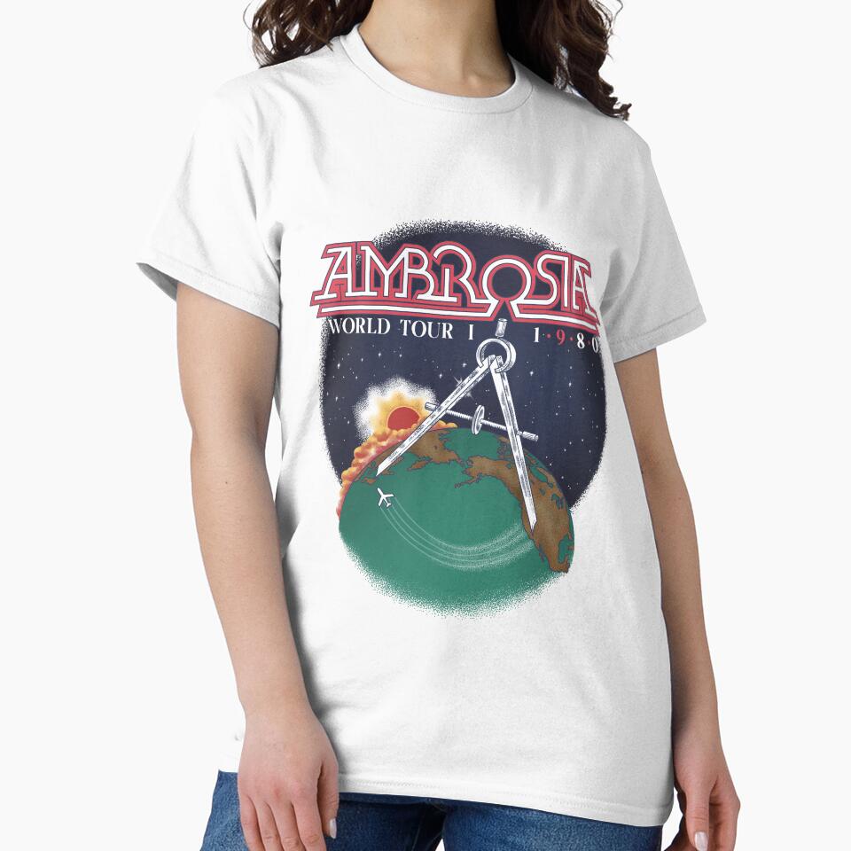 Ambrosia World Tour 1 1980 by SClassWeirdos T-Shirts, Hoodie, Sweatshirt | BlankRebels.com (Image 2)