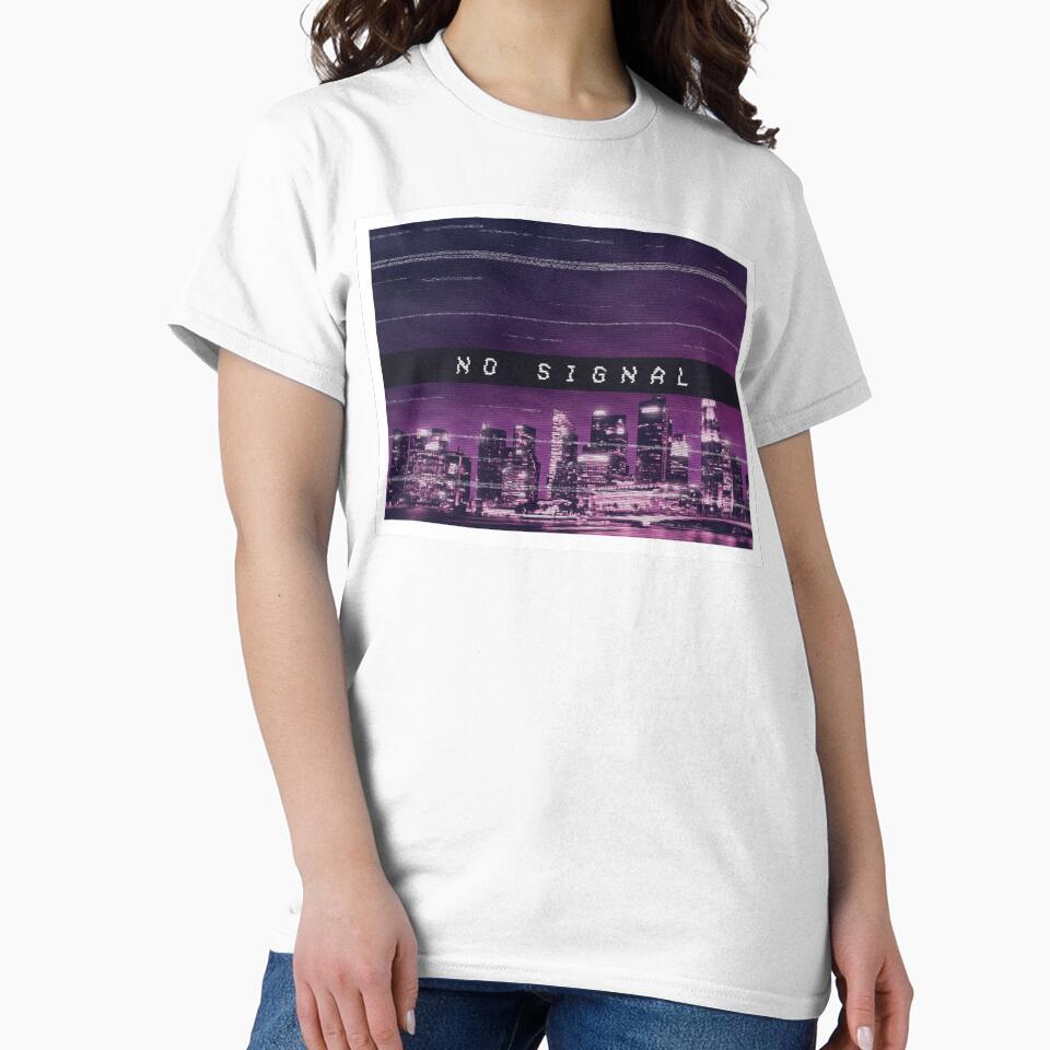 No Signal - vaporwave-inspired art by Patrick King T-Shirts, Hoodie, Sweatshirt | BlankRebels.com (Image 2)
