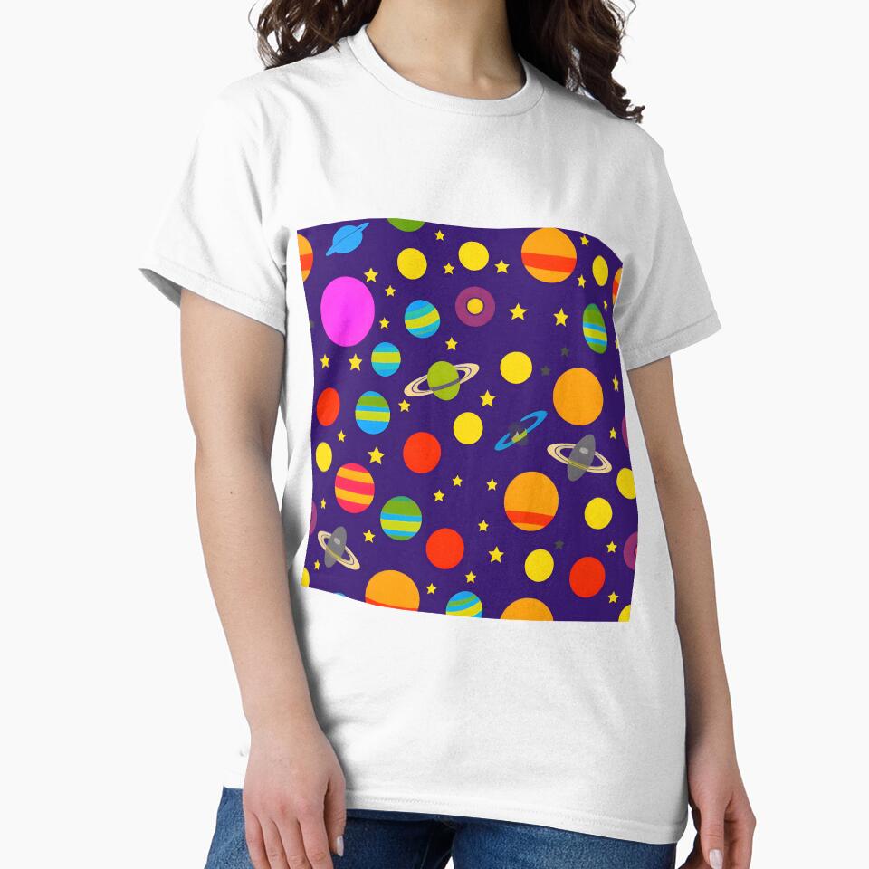 Copy of Space Pattern 5 by Planetporridge T-Shirts, Hoodie, Sweatshirt | BlankRebels.com (Image 2)