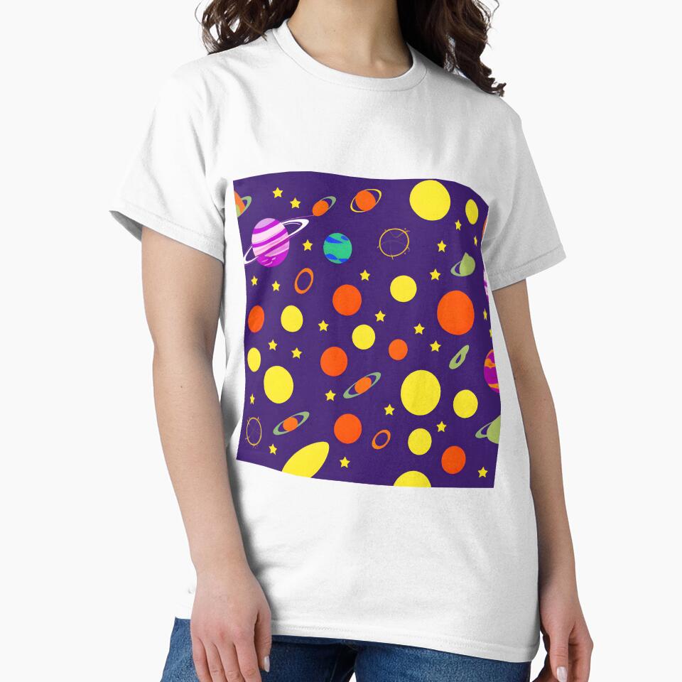 Copy of Space Pattern 3 by Planetporridge T-Shirts, Hoodie, Sweatshirt | BlankRebels.com (Image 2)
