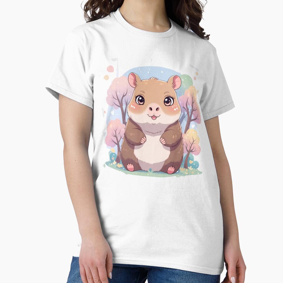 Kawaii Cute Capybara Forest T-Shirts, Hoodie, Sweatshirt
