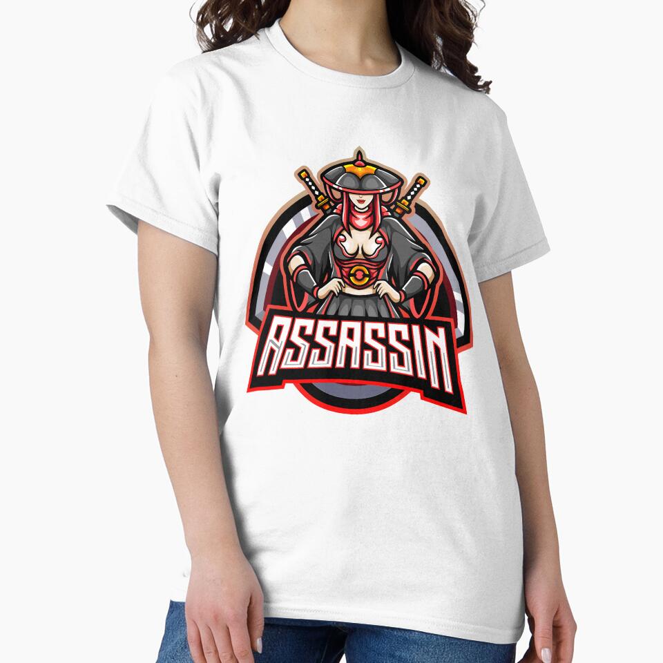 Assassin Gamer Girl by Emil1993 T-Shirts, Hoodie, Sweatshirt | BlankRebels.com (Image 2)