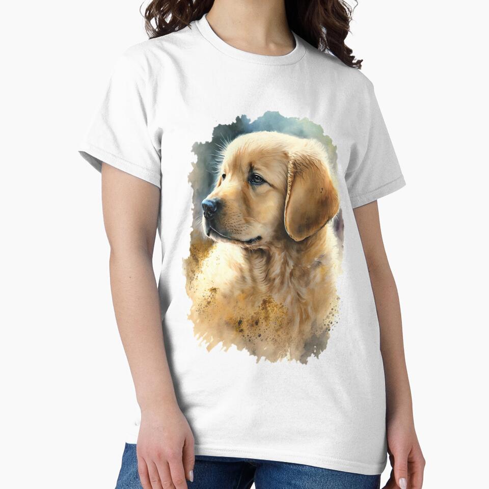 Watercolor Retriever by Standard Deviation Co T-Shirts, Hoodie, Sweatshirt | BlankRebels.com (Image 2)