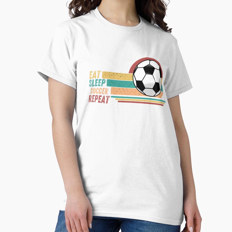Eat Sleep Soccer Repeat, Funny Soccer for Men And Women, Soccer Player Gift, Soccer Dad, Soccer Mom,Soccer Lovers by Diferenty Shop  ⭐⭐⭐⭐⭐