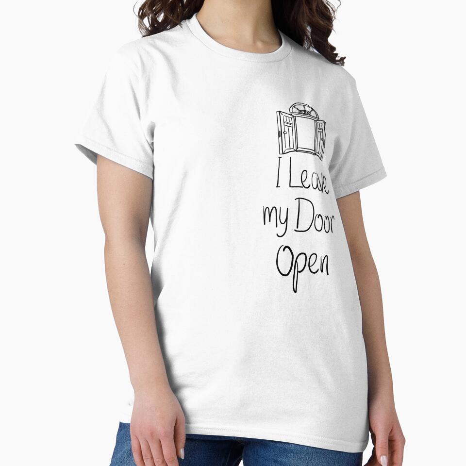 I Leave my Door Open Lettering Design by Khotekmei T-Shirts, Hoodie, Sweatshirt | BlankRebels.com (Image 2)