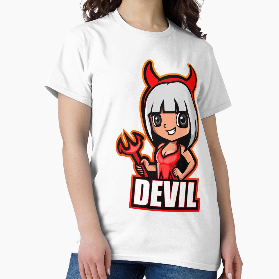 Devil Gamer Gir by Emil1993 T-Shirts, Hoodie, Sweatshirt | BlankRebels.com (Image 2)