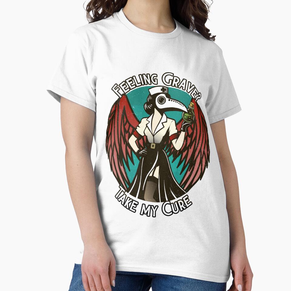 Gothic Nurse Dark Humor by kaszczyszko T-Shirts, Hoodie, Sweatshirt | BlankRebels.com (Image 2)