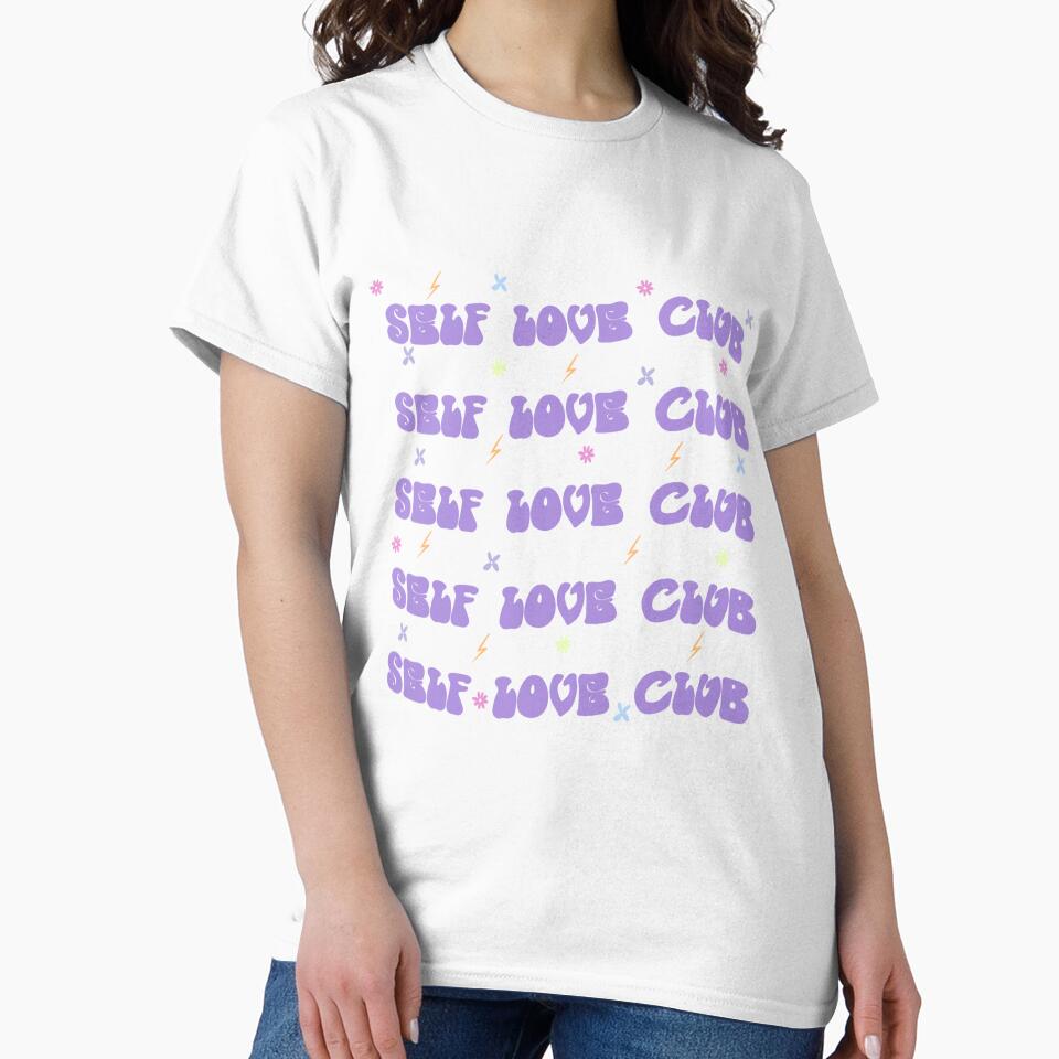Self Love Club – Cute Pastel Affirmation Pattern by LunaCansada T-Shirts, Hoodie, Sweatshirt | BlankRebels.com (Image 2)