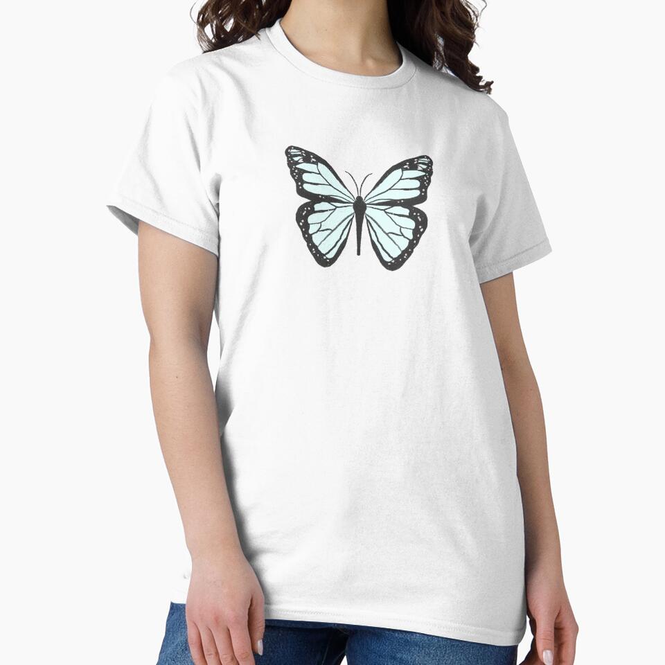 cute dainty baby blue indie butterfly by anna-b- T-Shirts, Hoodie, Sweatshirt | BlankRebels.com (Image 2)