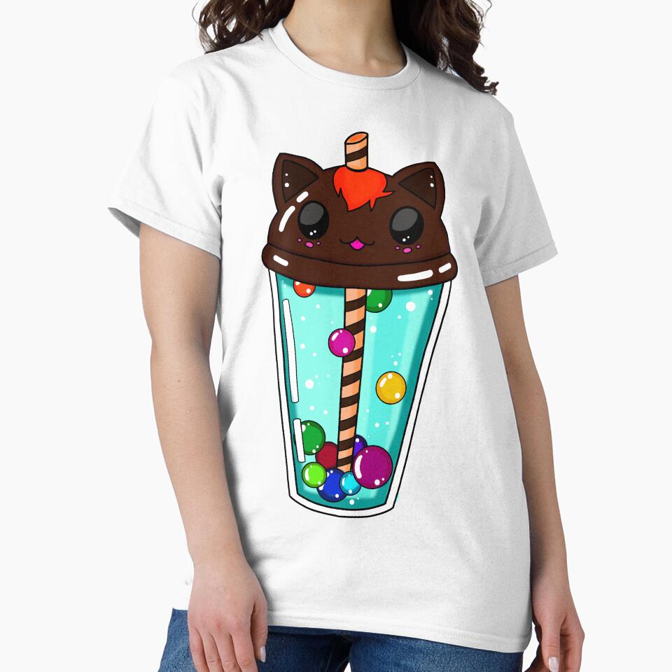 Bubble Tea Cat by Eikia T-Shirts, Hoodie, Sweatshirt | BlankRebels.com (Image 2)
