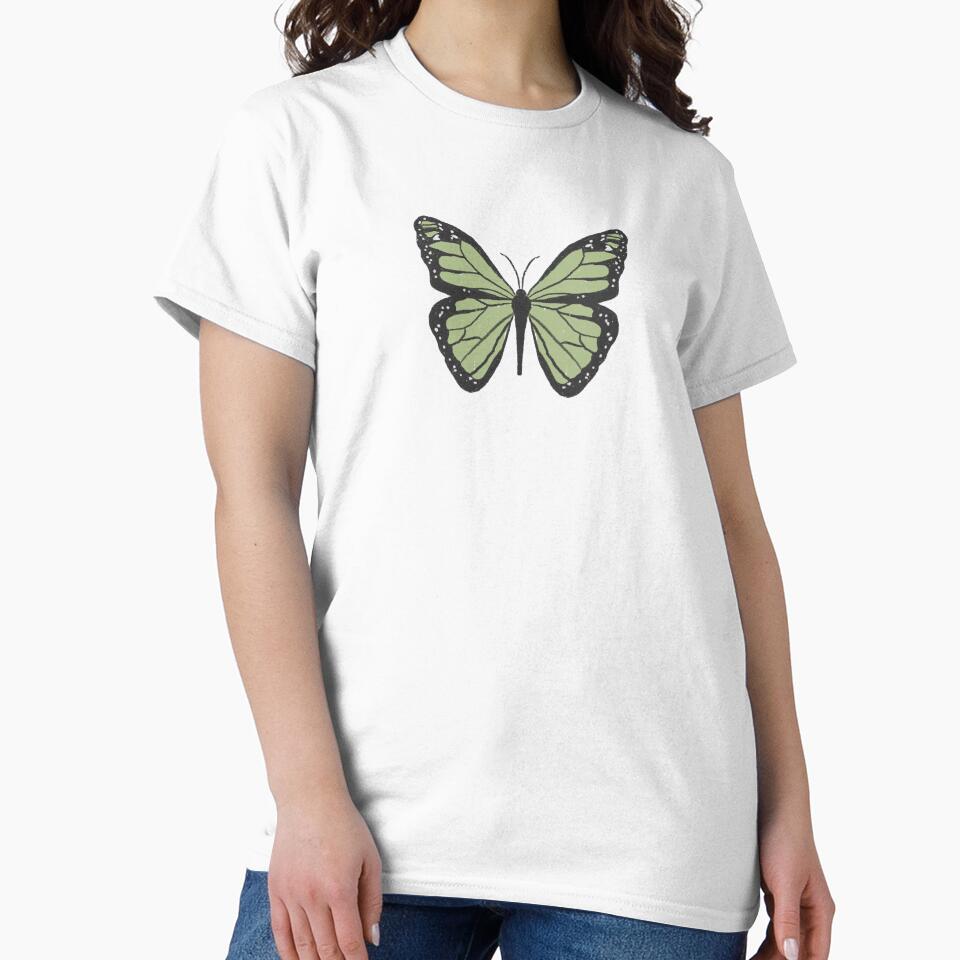 cute dainty sage green indie butterfly by anna-b- T-Shirts, Hoodie, Sweatshirt | BlankRebels.com (Image 2)