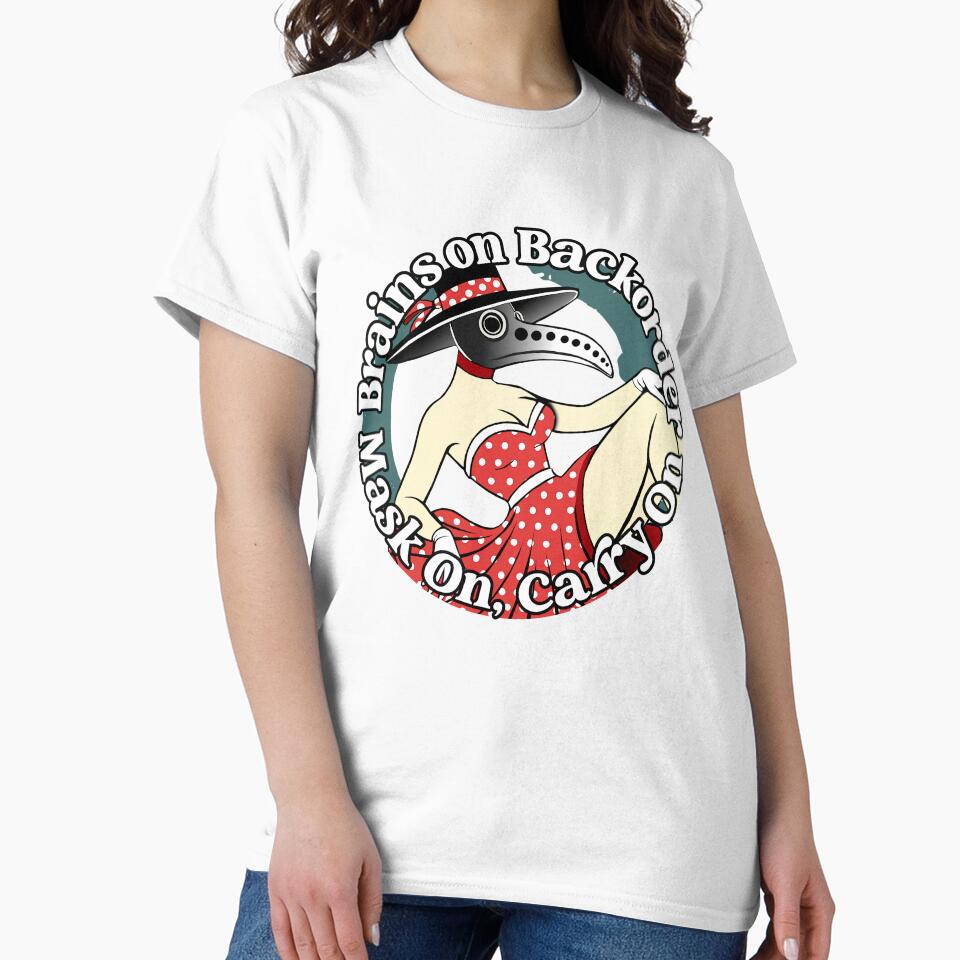 Masked Pinup Nurse Plague by kaszczyszko T-Shirts, Hoodie, Sweatshirt | BlankRebels.com (Image 2)