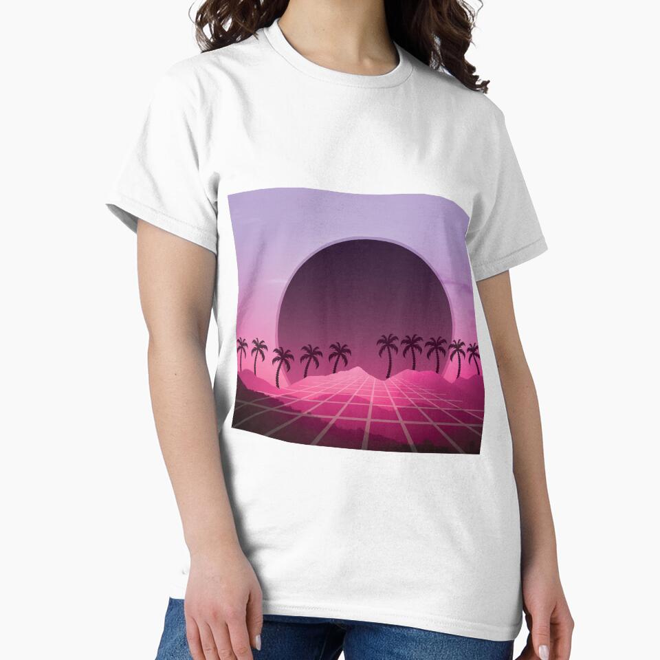 Vaporwave Sunset by bohoDecor T-Shirts, Hoodie, Sweatshirt | BlankRebels.com (Image 2)